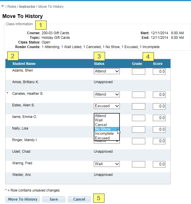 Instructor - Move To History