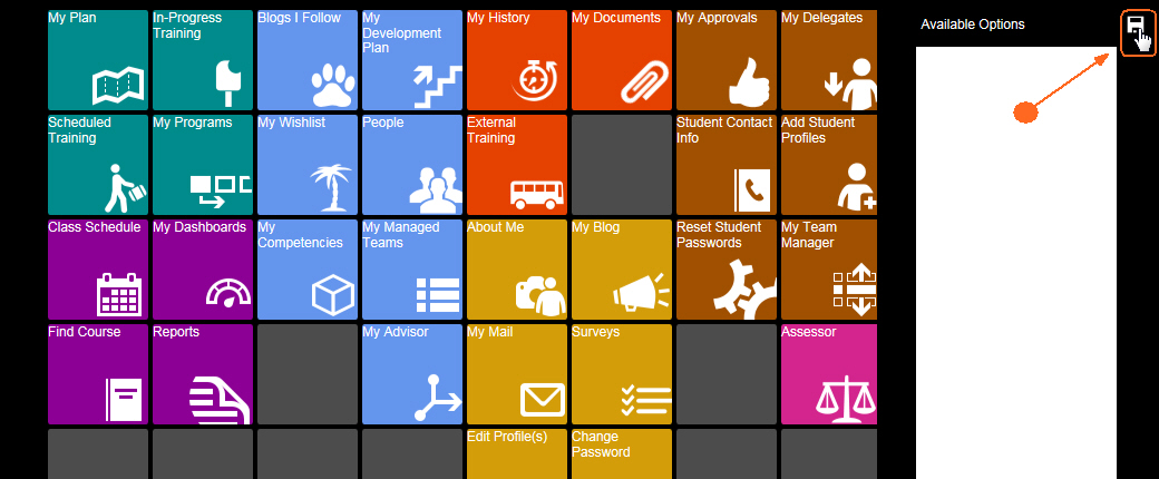 Editing Learner Menu - Saving