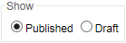 My Blog - Show filter