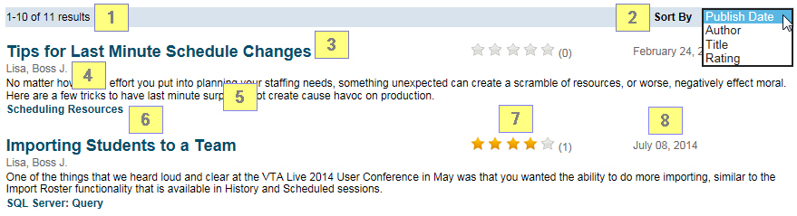 Search Blog Results
