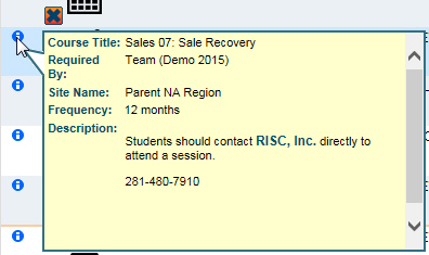 Advanced Tooltip for My PLan Course