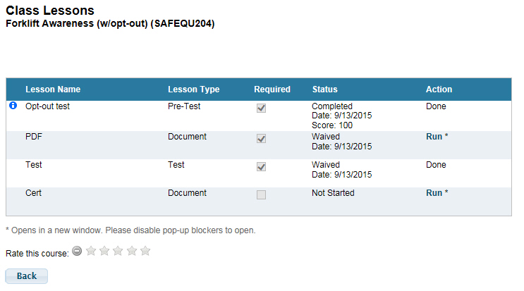 Class Lessons with waived Lessons Class Lessons with waived Lessons