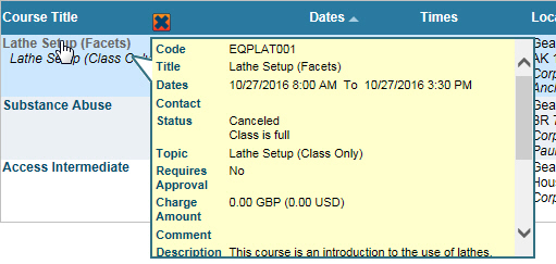 Schedule Advanced Tooltip Schedule Advanced Tooltip