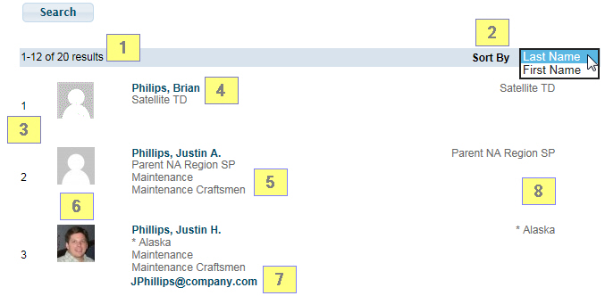 People Search Results - Not Using Skills