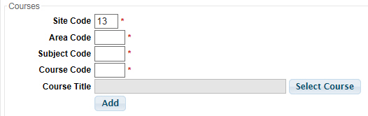 Select Course on Reports Select Course on Reports
